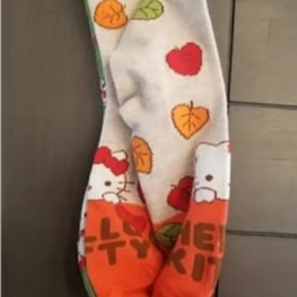 Hello Kitty Fall Leaves & Pumpkin Spice Socks